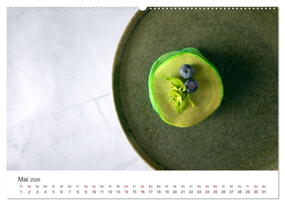 Matcha - Grüner Muntermacher (CALVENDO Premium Wandkalender 2026)