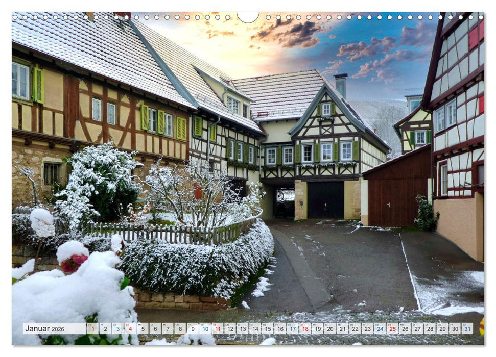 Fachwerk in Süddeutschland (CALVENDO Wandkalender 2026)