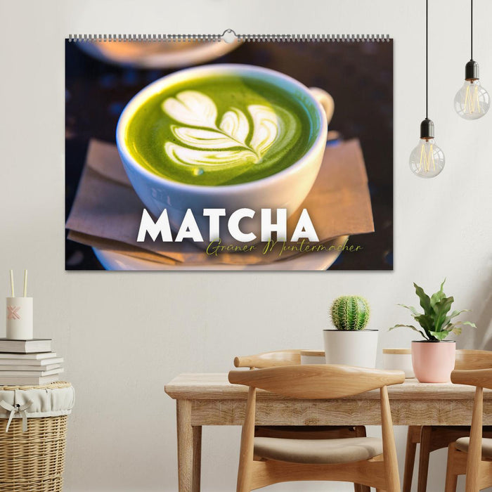 Matcha - Grüner Muntermacher (CALVENDO Wandkalender 2026)
