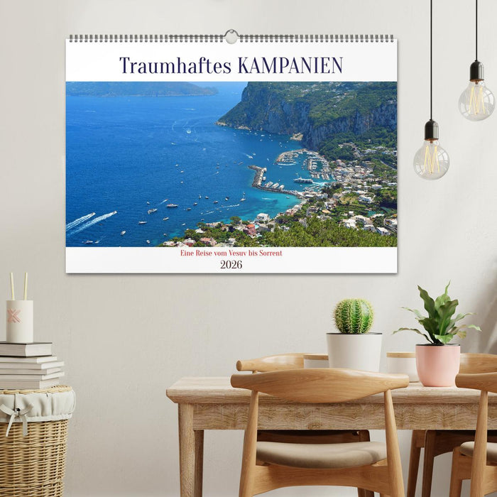 Traumhaftes KAMPANIEN, eine Reise vom Vesuv bis Sorrent (CALVENDO Wandkalender 2026)