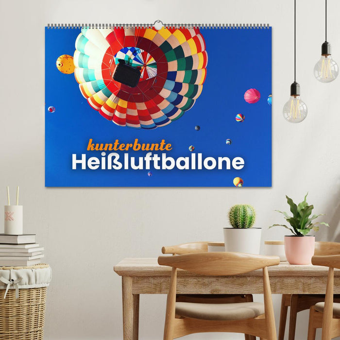 Kunterbunte Heißluftballone (CALVENDO Wandkalender 2026)