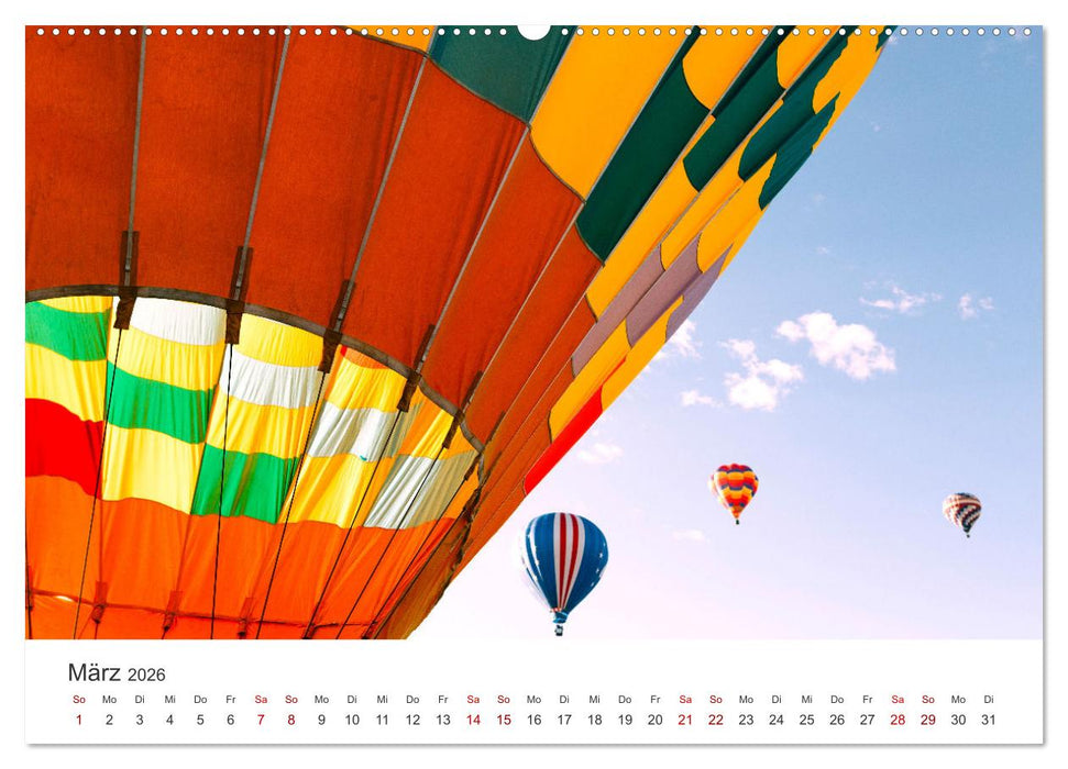 Kunterbunte Heißluftballone (CALVENDO Wandkalender 2026)