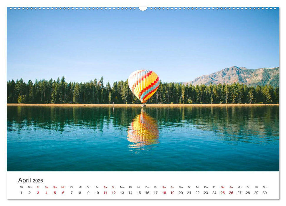 Kunterbunte Heißluftballone (CALVENDO Wandkalender 2026)