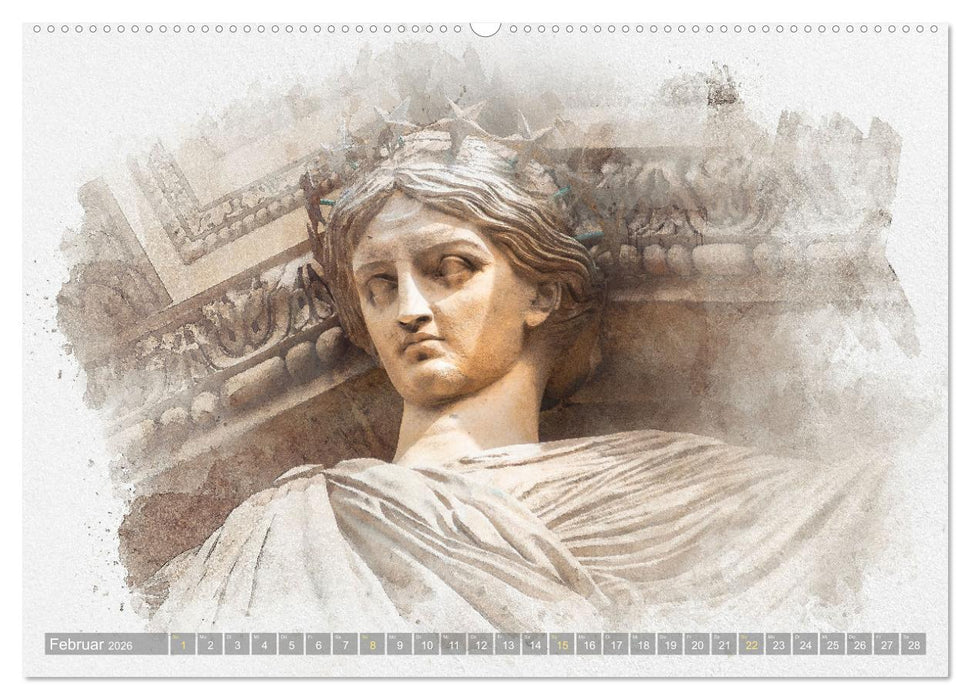 Paris à l'aquarelle (CALVENDO Wandkalender 2026)