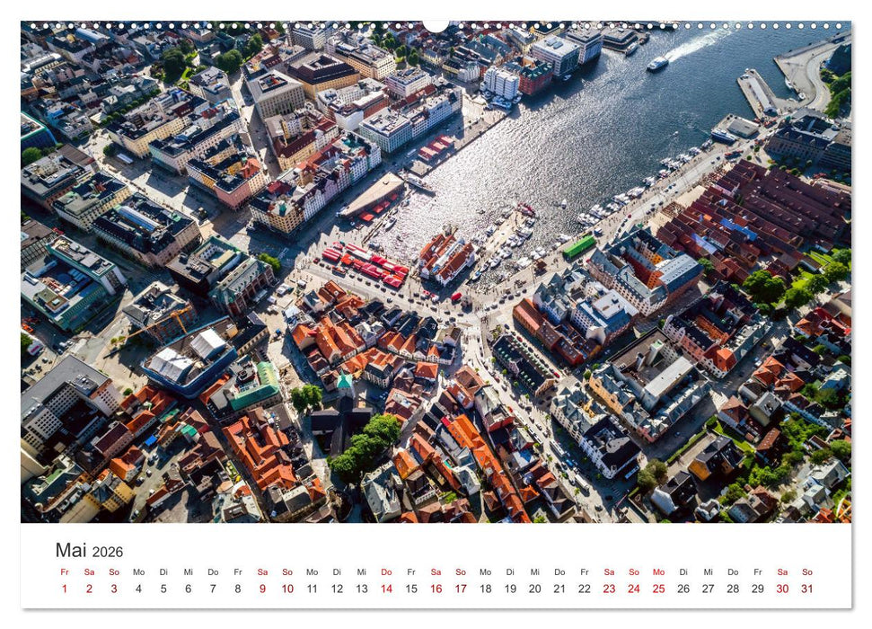 Norwegen Luftaufnahmen (CALVENDO Wandkalender 2026)