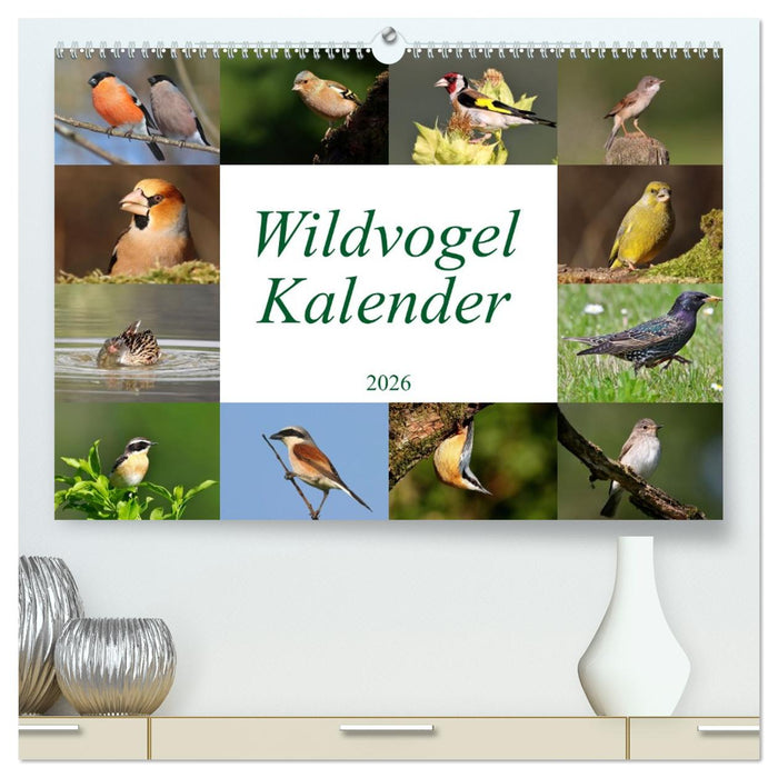 Wildvogelkalender (CALVENDO Premium Wandkalender 2026)