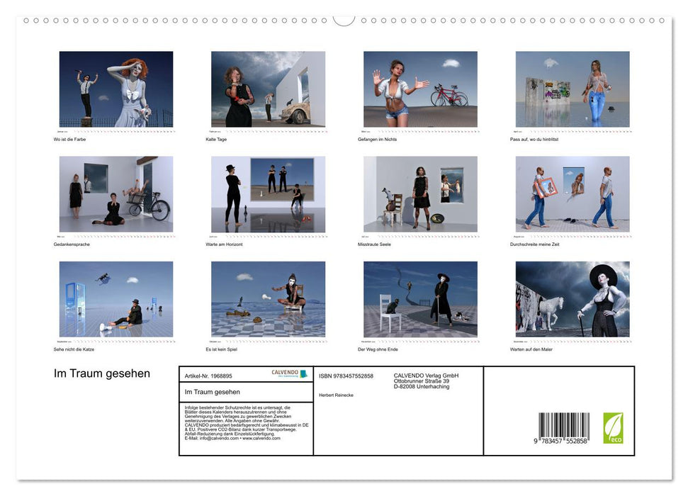 Im Traum gesehen (CALVENDO Premium Wandkalender 2026)