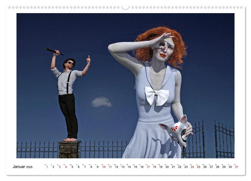 Im Traum gesehen (CALVENDO Premium Wandkalender 2026)