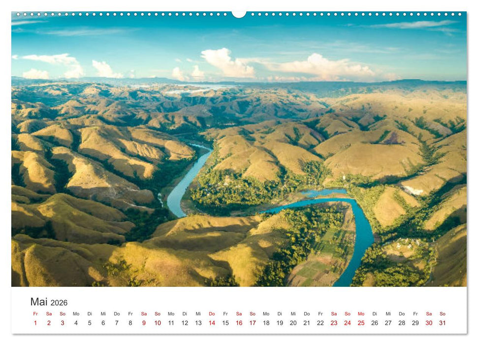 Indonesien Luftaufnahmen (CALVENDO Wandkalender 2026)