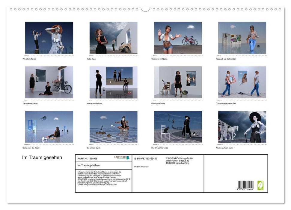 Im Traum gesehen (CALVENDO Wandkalender 2026)