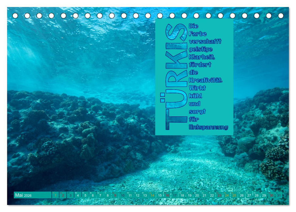 FARBEN Die Macht der heilenden Farben (CALVENDO Wandkalender 2026)