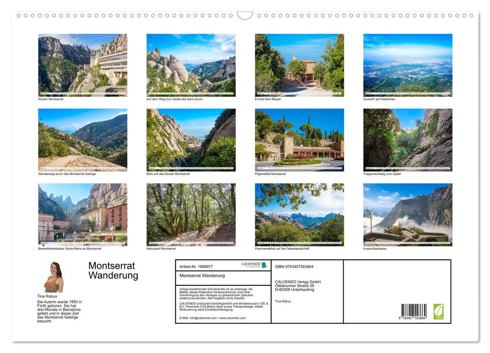 Montserrat Wanderung (CALVENDO Wandkalender 2026)