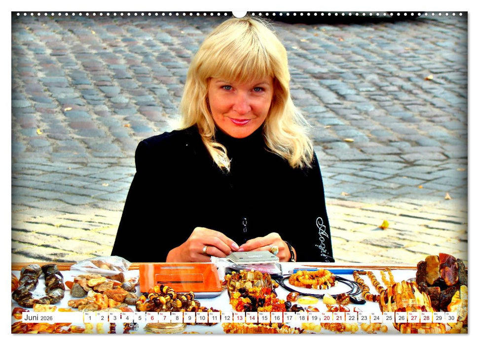 Ostsee-Gold - Bernstein-Souvenirs aus Königsberg (CALVENDO Wandkalender 2026)