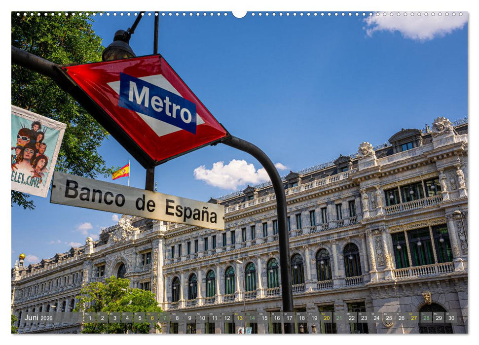 MADRID MONUMENTAL - Atemberaubende Architektur und kunstvolle Fassaden (CALVENDO Wandkalender 2026)