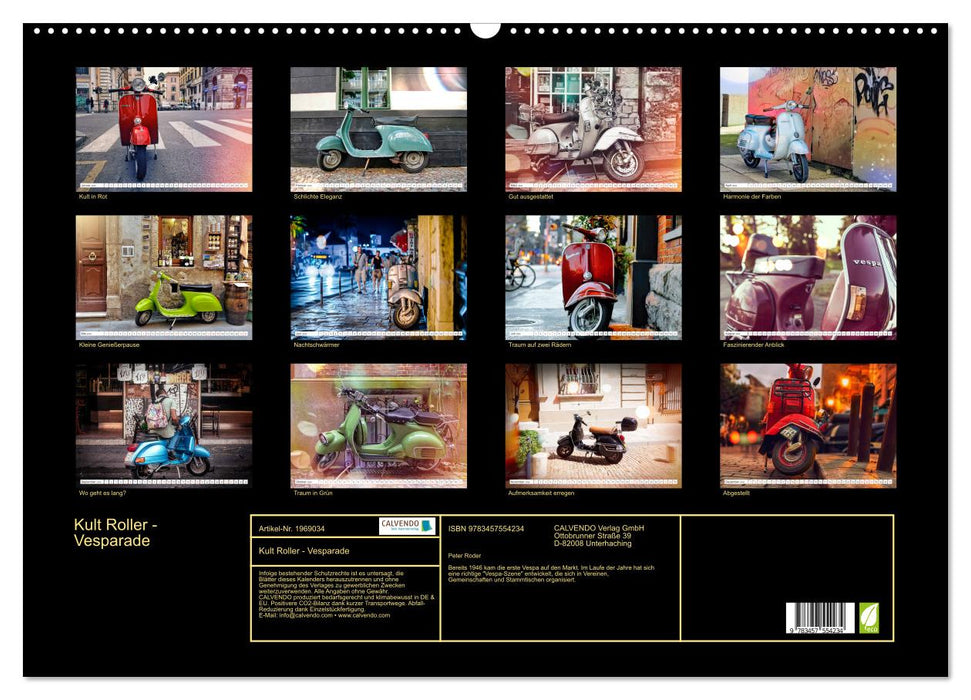Kult Roller - Vesparade (CALVENDO Wandkalender 2026)