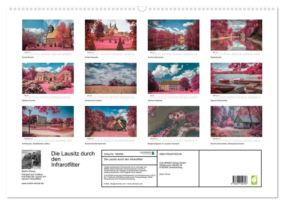 Die Lausitz durch den Infrarotfilter (CALVENDO Wandkalender 2026)