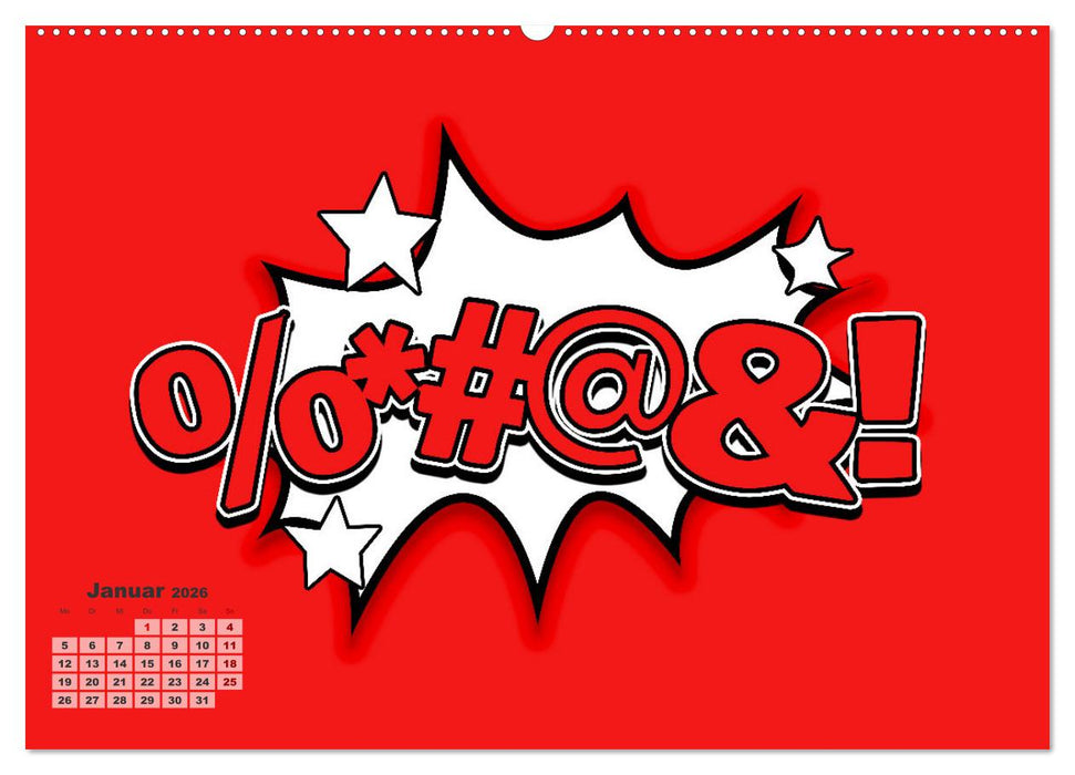 Retro Comic Explosions (CALVENDO Wandkalender 2026)