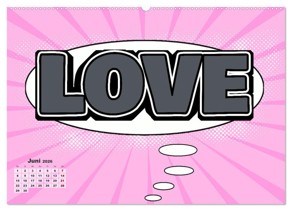 Retro Comic Explosions (CALVENDO Wandkalender 2026)