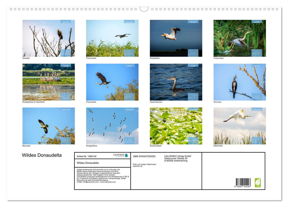 Wildes Donaudelta (CALVENDO Wandkalender 2026)