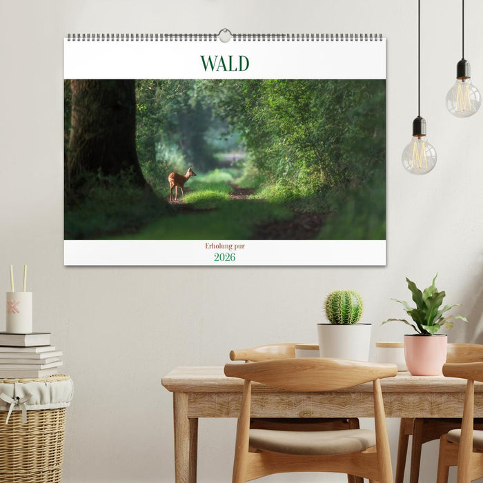 WALD Erholung pur (CALVENDO Wandkalender 2026)
