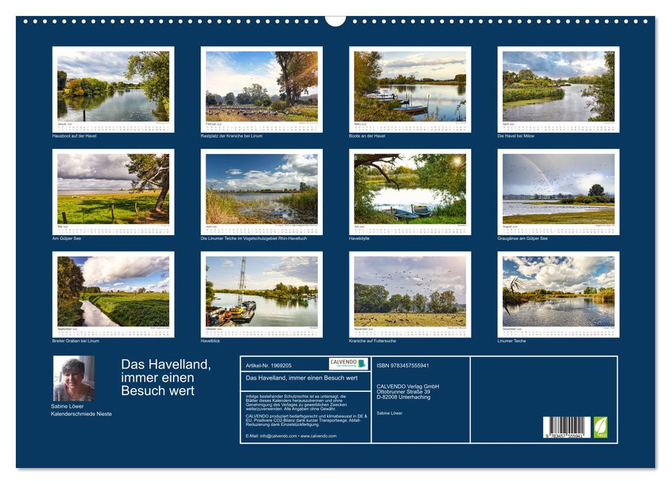 Das Havelland, immer einen Besuch wert (CALVENDO Wandkalender 2026)