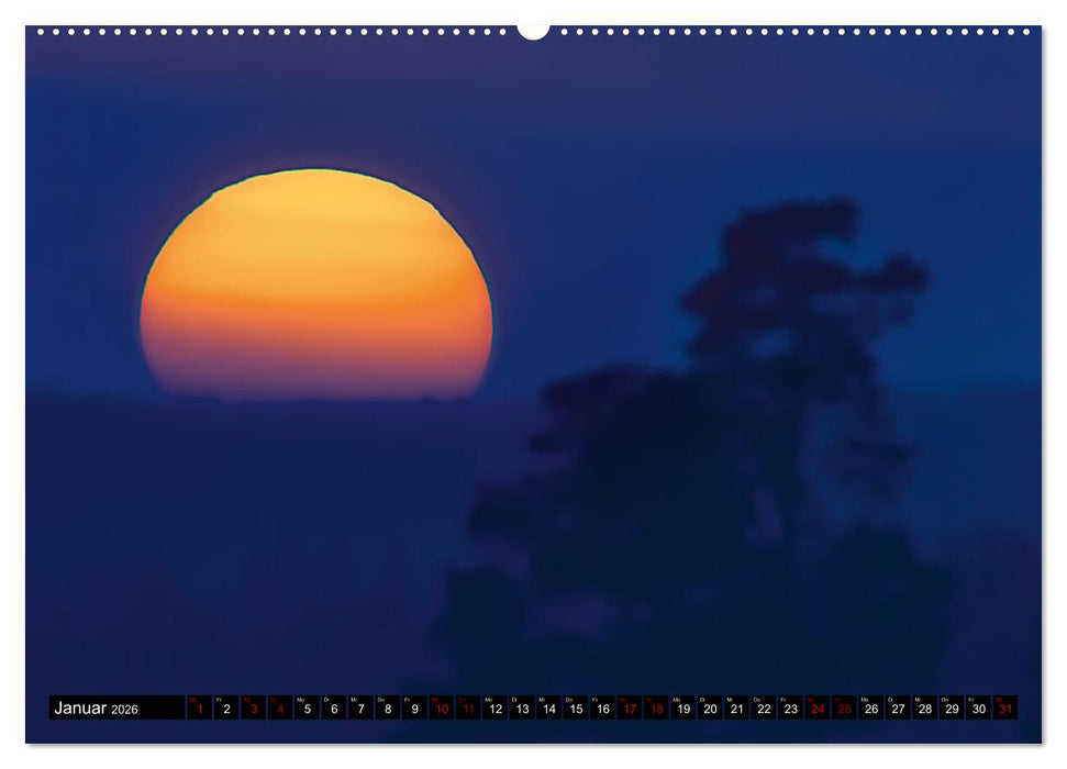 SUNDOWN EXTREME - Das Bild der auf- und untergehenden Sonne (CALVENDO Wandkalender 2026)