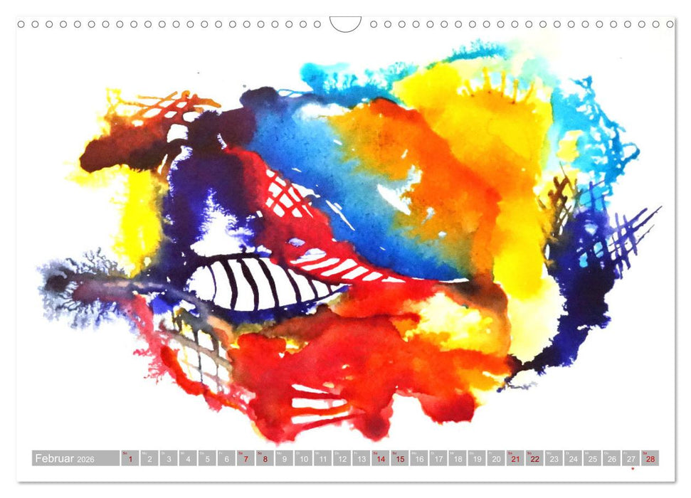 Farben fließen (CALVENDO Wandkalender 2026)