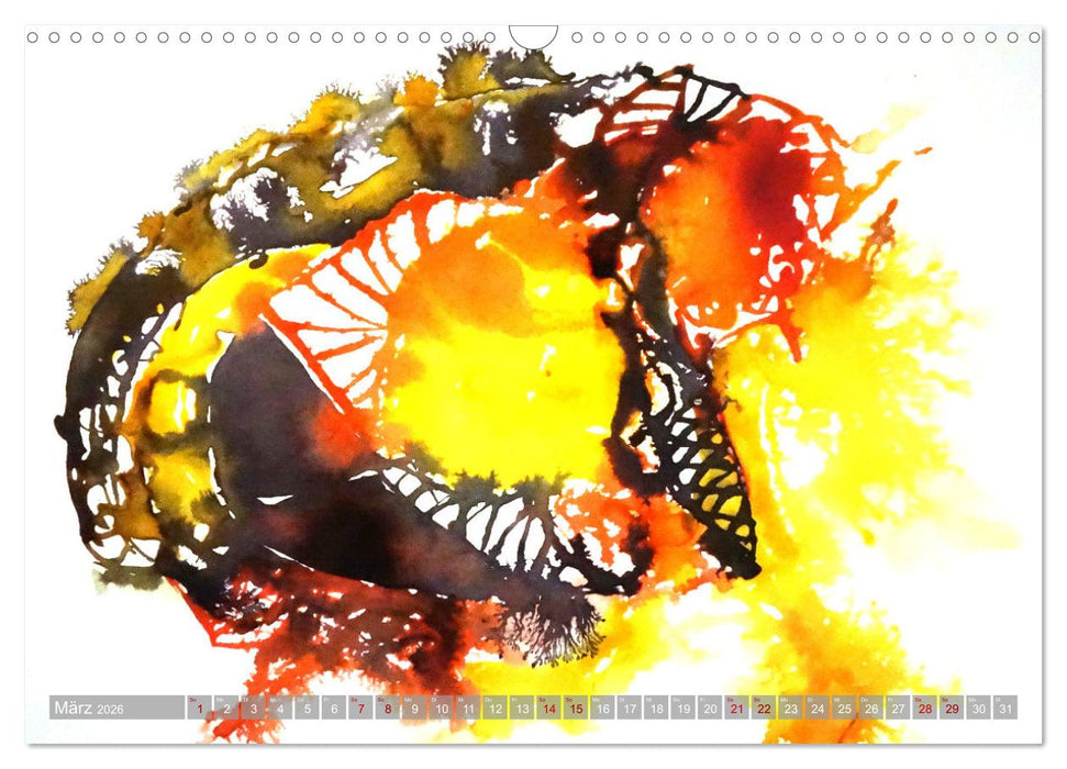 Farben fließen (CALVENDO Wandkalender 2026)