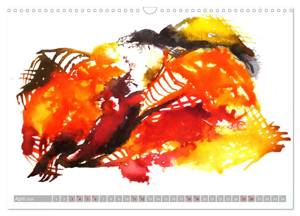 Farben fließen (CALVENDO Wandkalender 2026)