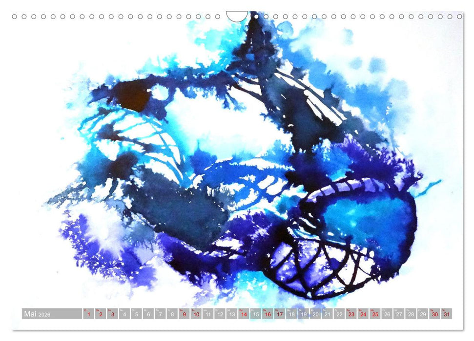 Farben fließen (CALVENDO Wandkalender 2026)