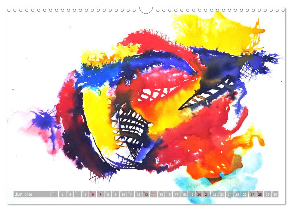 Farben fließen (CALVENDO Wandkalender 2026)