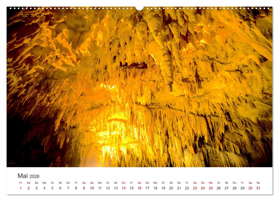 Höhlen - Eine Abenteuerreise ins Unbekannte. (CALVENDO Wandkalender 2026)