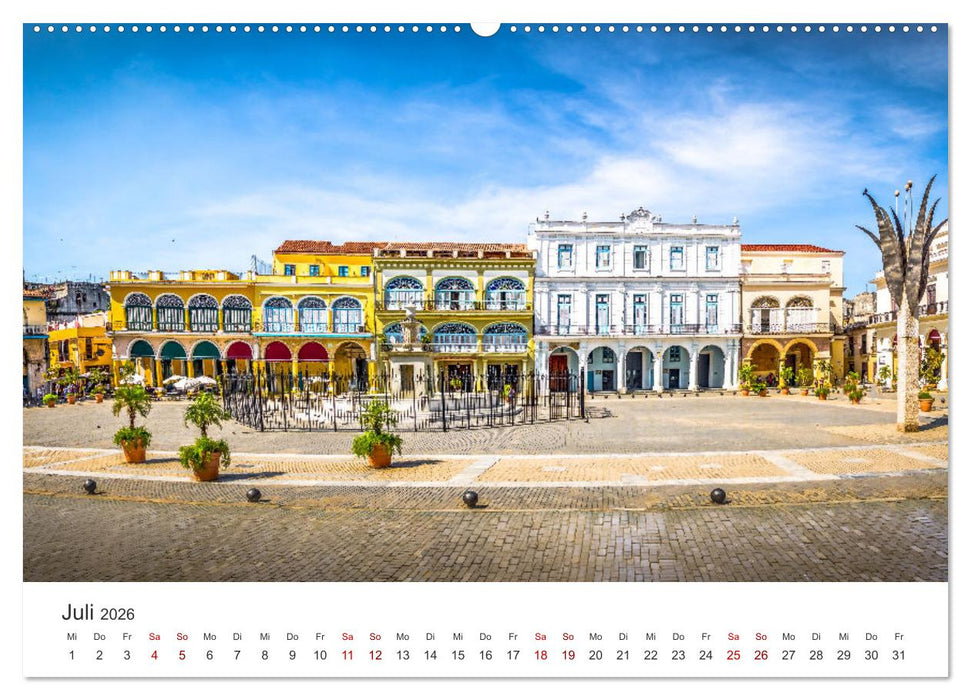 Kuba - Farbenfrohe Impressionen. (CALVENDO Premium Wandkalender 2026)