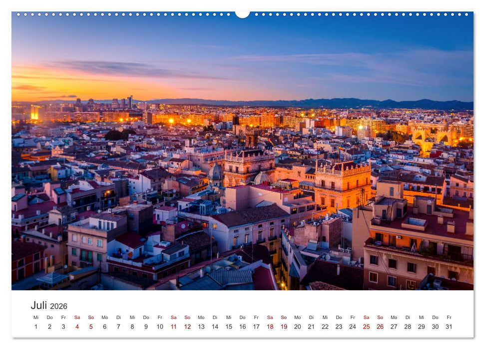 Valencia - Eine Stadt voller Kontraste. (CALVENDO Premium Wandkalender 2026)