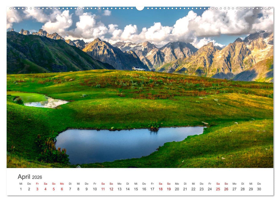Georgien - Einmalige Landschaften (CALVENDO Wandkalender 2026)