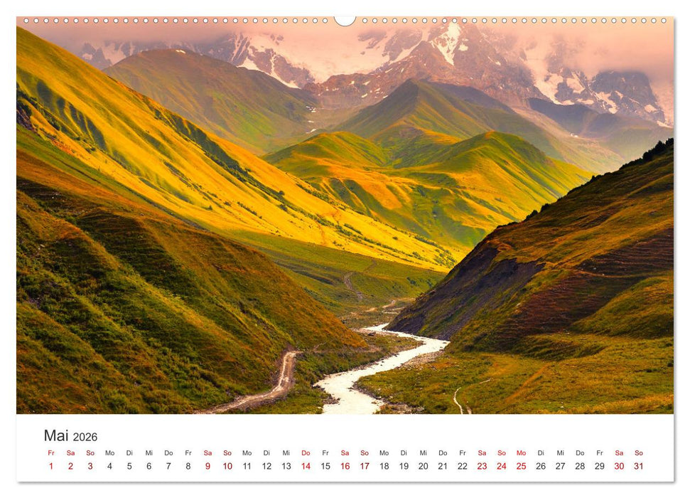 Georgien - Einmalige Landschaften (CALVENDO Wandkalender 2026)