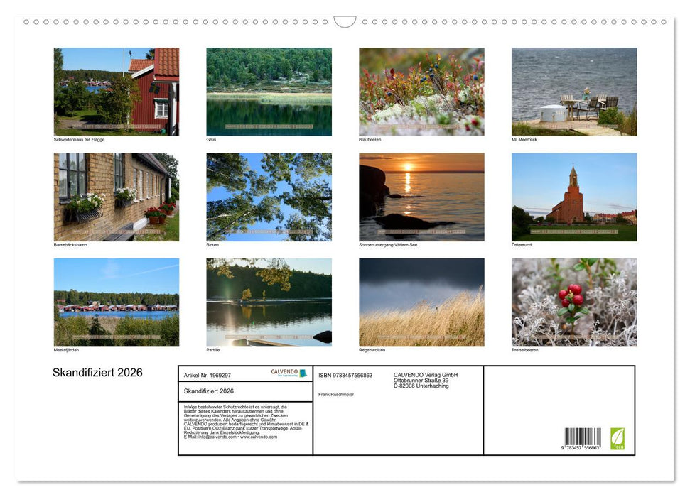 Skandifiziert 2026 (CALVENDO Wandkalender 2026)