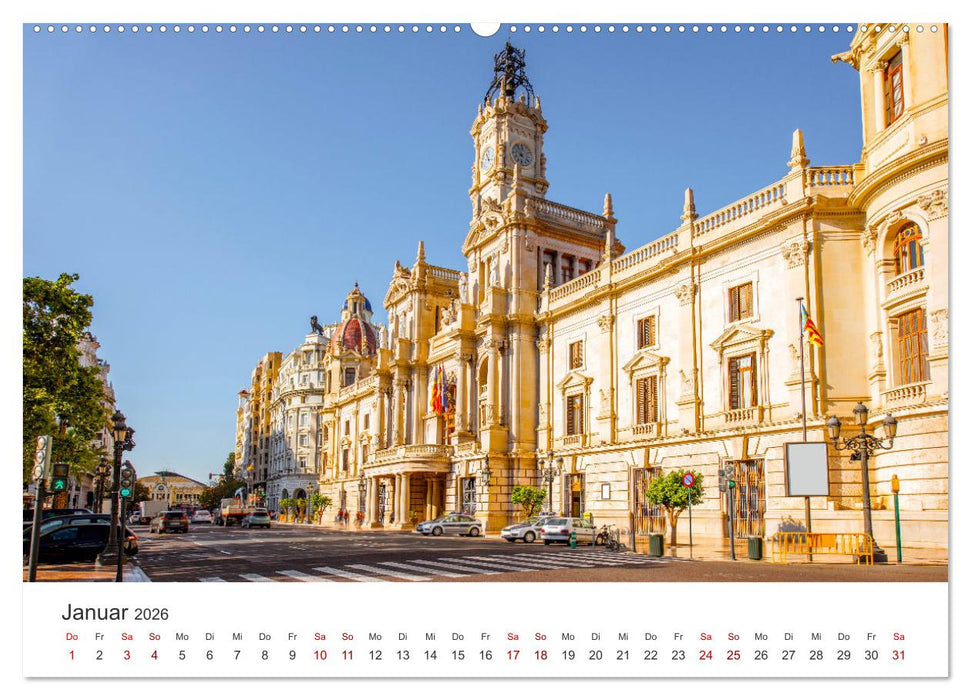 Valencia - Eine Stadt voller Kontraste. (CALVENDO Wandkalender 2026)