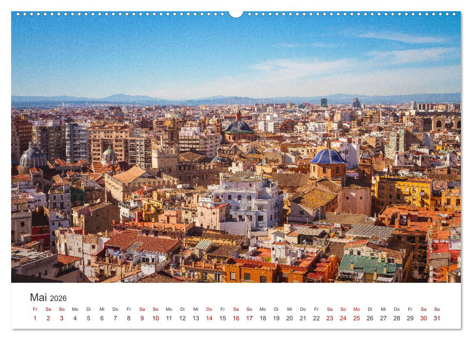 Valencia - Eine Stadt voller Kontraste. (CALVENDO Wandkalender 2026)