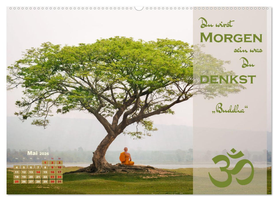 Erleuchtende Worte, Lebensweisheiten von Gautama Buddha by VogtArt (CALVENDO Wandkalender 2026)