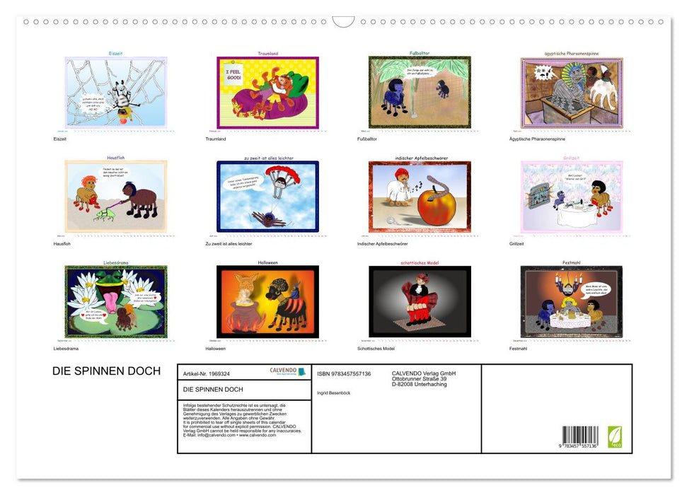 DIE SPINNEN DOCH (CALVENDO Wandkalender 2026)