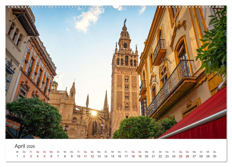 Sevilla - Atemberaubende Architektur (CALVENDO Premium Wandkalender 2026)