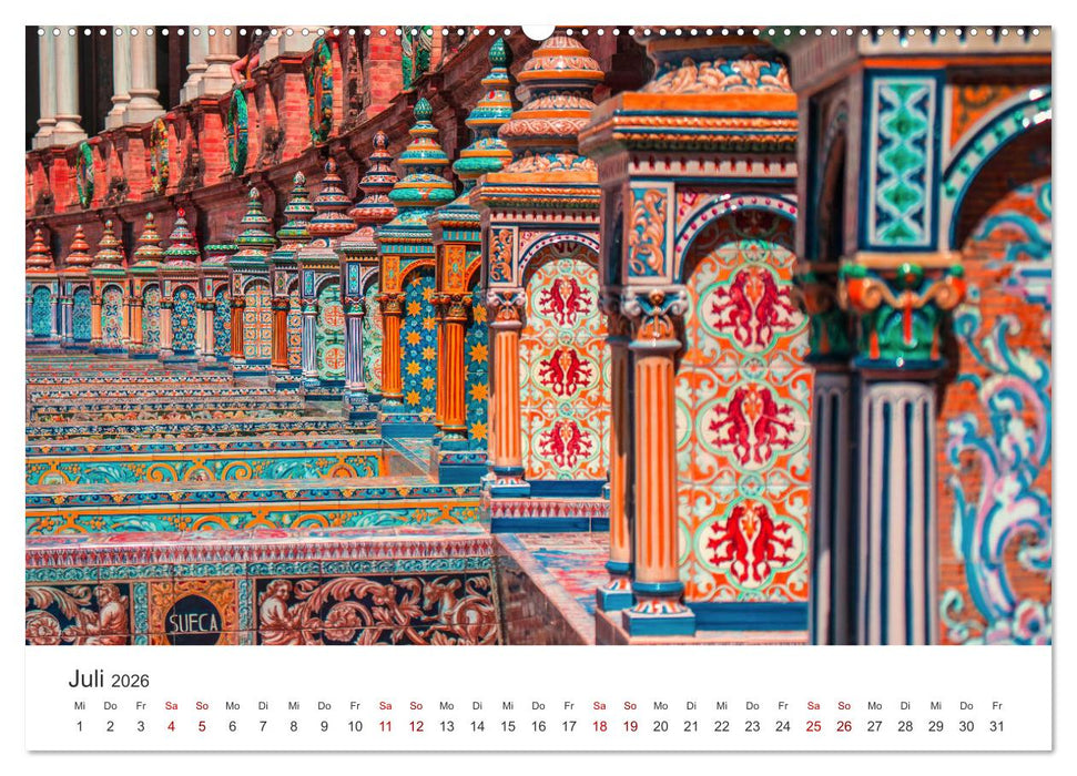 Sevilla - Atemberaubende Architektur (CALVENDO Premium Wandkalender 2026)