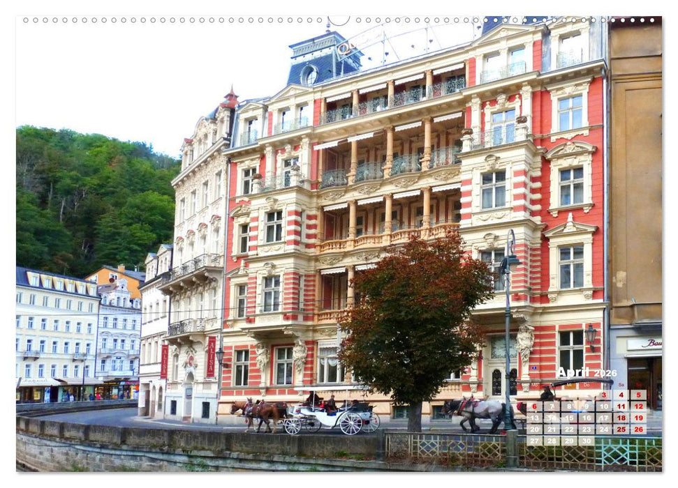 Karlsbad - Beliebter Kurort in Tschechien (CALVENDO Wandkalender 2026)