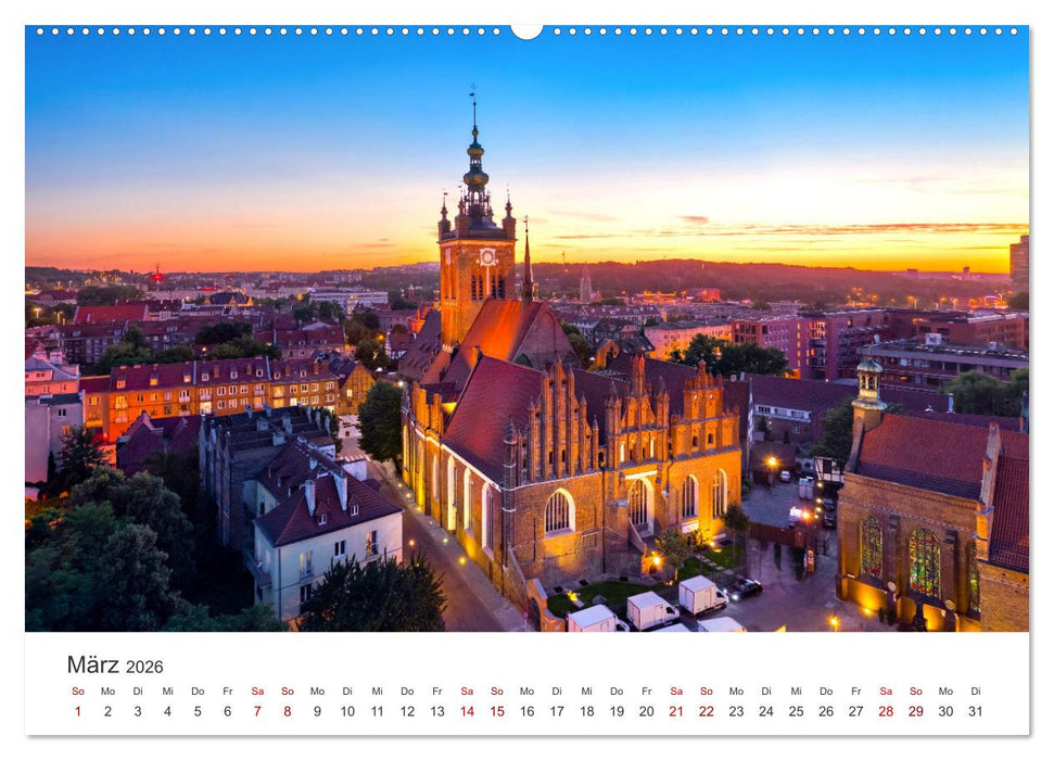 Danzig - Die goldene Stadt an der Ostsee. (CALVENDO Wandkalender 2026)