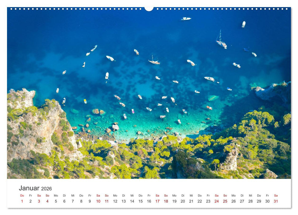 Capri - Im Golf von Neapel. (CALVENDO Premium Wandkalender 2026)