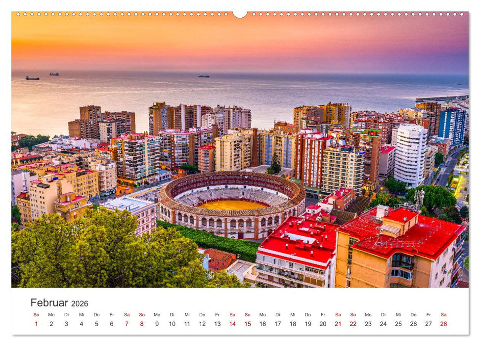 Málaga - Eine Perle in Andalusien. (CALVENDO Premium Wandkalender 2026)