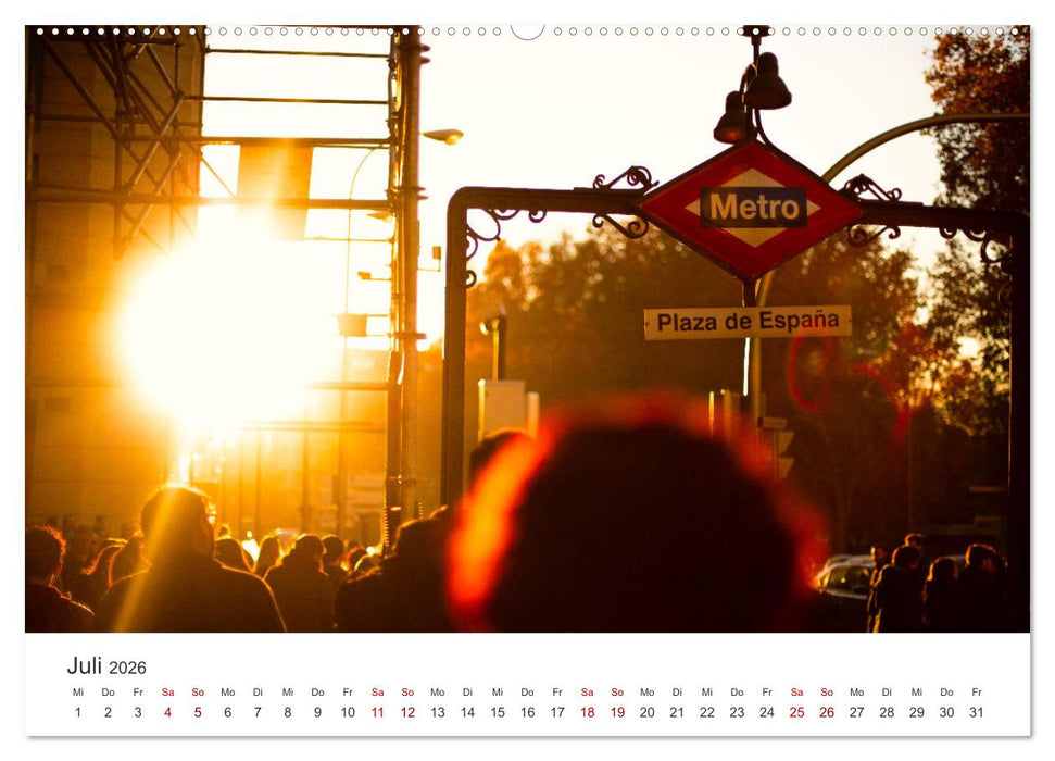 Madrid - Spaniens bezaubernde Hauptstadt. (CALVENDO Premium Wandkalender 2026)
