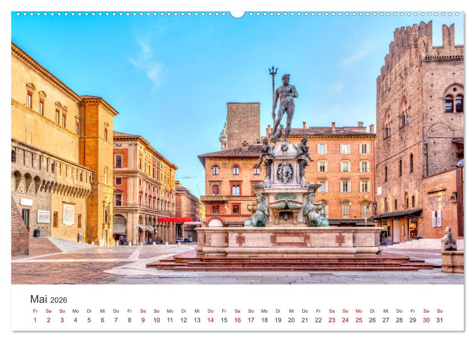 Bologna - Impressionen der wunderschönen Universitätsstadt. (CALVENDO Wandkalender 2026)
