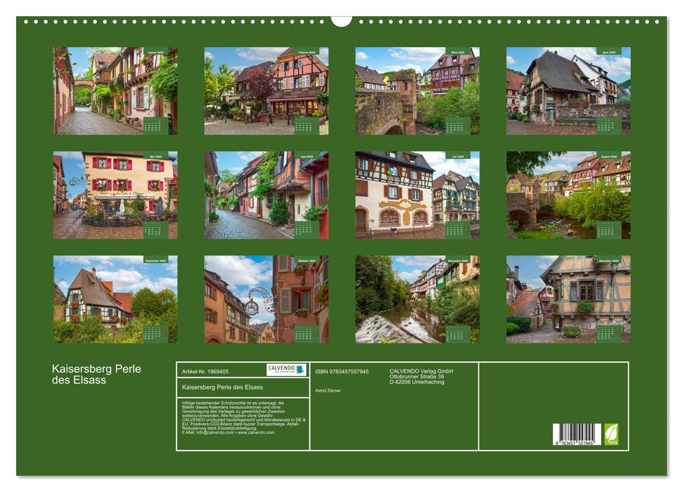 Kaisersberg Perle des Elsass (CALVENDO Wandkalender 2026)